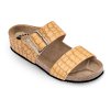Zdravotní pantofle FORcare 303048 světle hnědá  Módní korkové pantofle