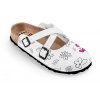Obuv zdravotní FORcare 101057 bílá potisk motýli