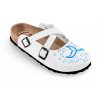 Obuv zdravotní FORcare 101058 bílá potisk delfín