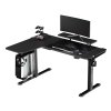 Rohový herní stůl ULTRADESK WINGER BLACK 1