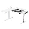 Rohový herní stůl ULTRADESK WINGER WHITE 3