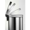 Odpadkový koš ROUND 5 oválný stříbrný 2