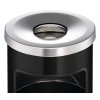 DURABLE SAFE 17L Odpadkový koš s popelníkem, antracitový 2