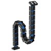 Organizér kabelů, magnetický husí krk, 128 cm, Powerton černo modrý 1