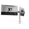 Monitor mount Durable - držák na dva monitory, upevnění skrz stůl + Cavoline Box S