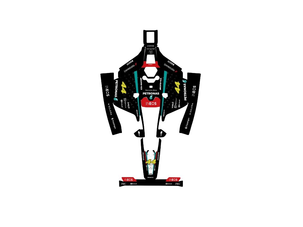 NÁLEPKA F1 Mercedes 2024 Edition - ROBOTICKÁ KOSAČKA MAMMOTION LUBA 2