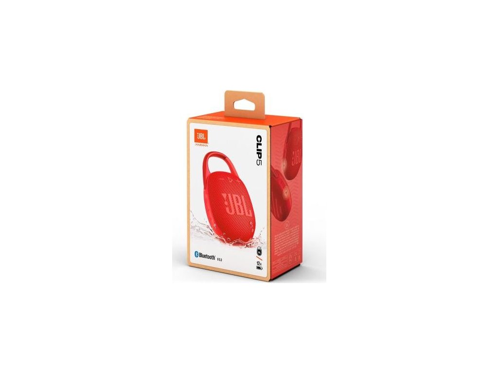 JBL CLIP 5 Bluetooth bezdrôtový reproduktor červený EU