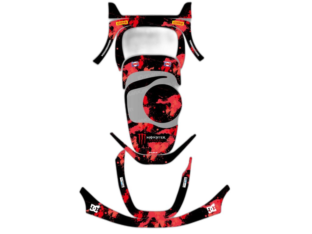 Sticker Monster Edition (Red) Segway Navimow i105E i108E Robot Lawnmower