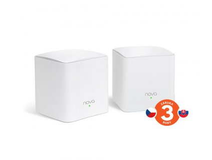 Tenda Nova MW5c (2-pack) WiFi AC1200 Mesh Gigabit systém Dual Band, 4x GLAN/GWAN, SMART SK aplikácie