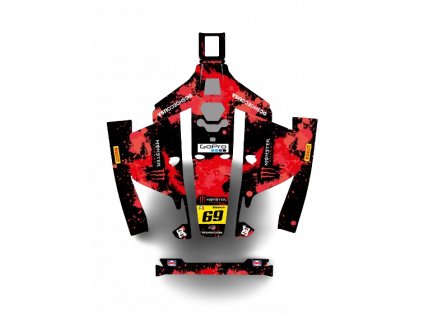 NÁLEPKA Monster Edition (Červený)  - ROBOTICKÁ KOSAČKA MAMMOTION LUBA 1