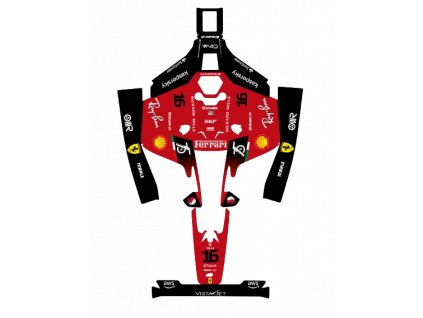NÁLEPKA F1 FERRARI EDITION - ROBOTICKÁ KOSAČKA MAMMOTION LUBA 2