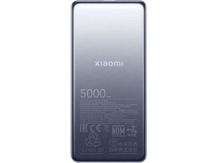 Xiaomi Power Bank Ultra Slim 5000 mAh 20W rýchle nabíjanie, vesmírne sivá, EU BHR9535GL