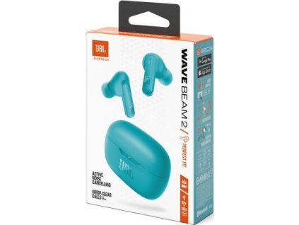 Bezdrôtové slúchadlá do uší JBL Wave Beam 2 TWS Bluetooth, modré, EU