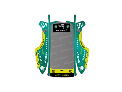 Sticker Aston Martin F1 Edition ECOVACS Goat O500 O800 robotic mower