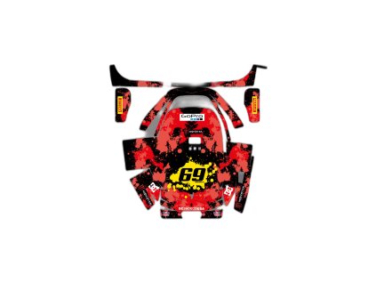 Monster Edition Sticker (Red) Segway Navimow X3 Robot Lawn Mower
