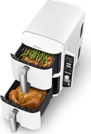 Vertikálna inteligentná vzduchová fritéza Ninja Foodie s dvojitou zásuvkou 9,5 l biela EU SL400EU