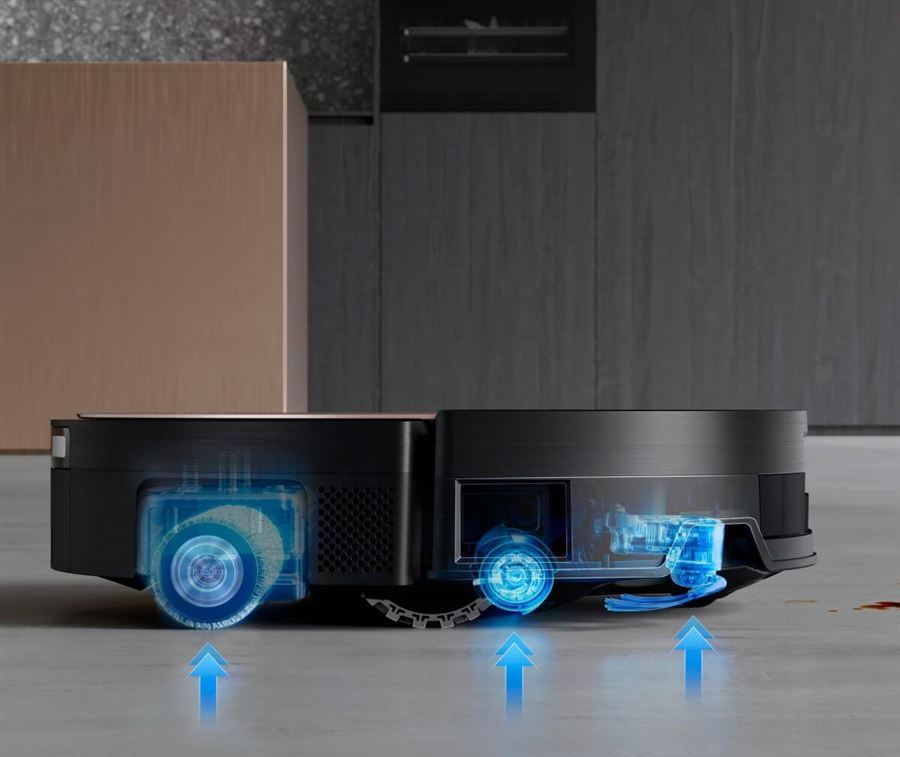 ECOVACS DEEBOT X11 OMNICYCLONE SILVER - robotický vysávač