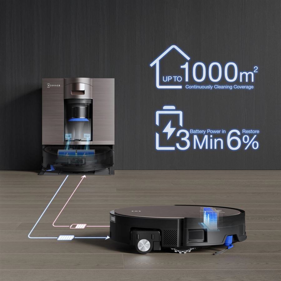 ECOVACS DEEBOT X11 OMNICYCLONE SILVER - robotický vysávač
