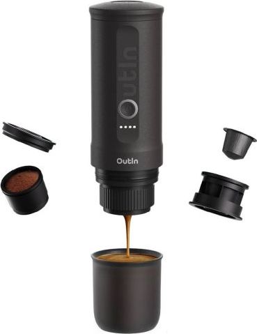 Outln Outin Nano sivý - prenosný espresso kávovar