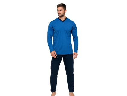 Pánské pyžamo Dominik - modré (Velikost M)