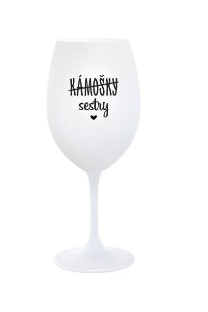 sklenicka na vino BILA kamosky sestry