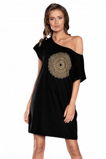 Dámská noční košile Italian Fashion Mandala black