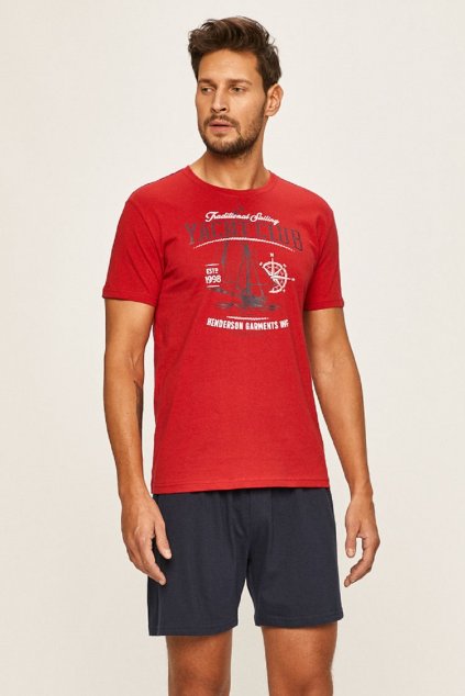 Pánské pyžamo Henderson 37845 červená