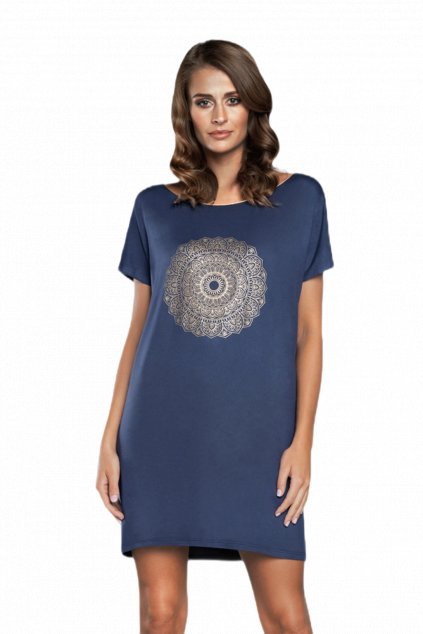 Dámská noční košile Italian Fashion Mandala granat