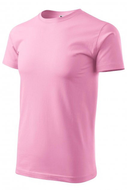 Pánské růžové tričko s krátkým rukávem MF 129/30