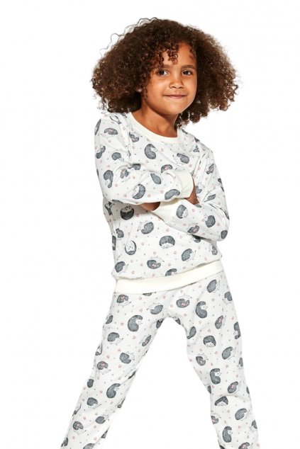 Dívčí bavlněné pyžamo s dlouhým rukávem Cornette 033/141 Forest Dreams 2