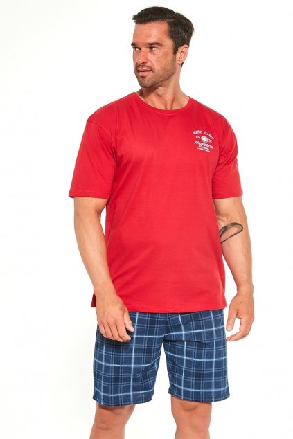 Pánské pyžamo červené Cornette 326/184 Base camp 2