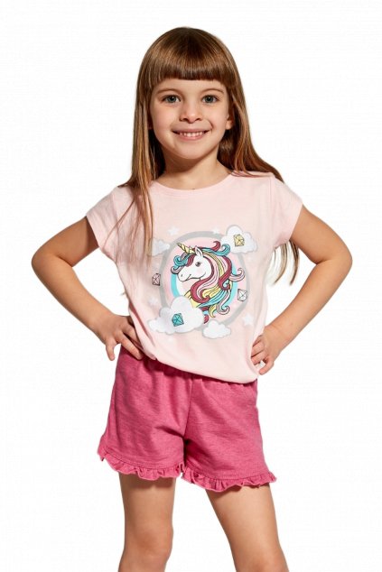 Dívčí pyžamo krátké Cornette 459/96 Unicorn