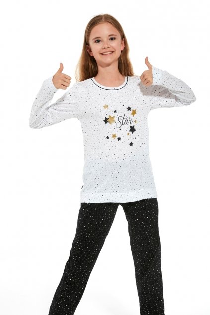 Dívčí dlouhé pyžamo Cornette 958-959/156 Star
