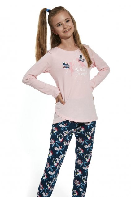 Dívčí pyžamo s dlouhým rukávem  Cornette 963/158 Fairies