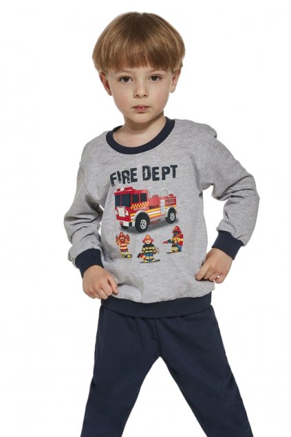 Chlapecké dlouhé pyžamo Cornette 477/146 Fireman