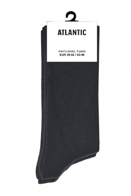 Pánské ponožky Atlantic 3 pack černé