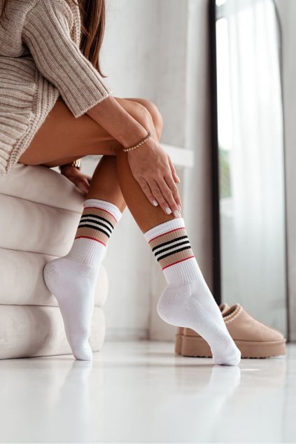Dámské termo ponožky Bílá