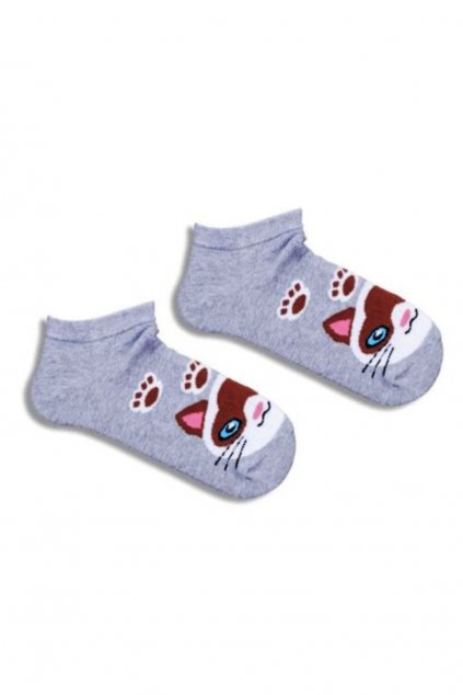 Dětské ponožky Milena 1160.001 Kočky šedé