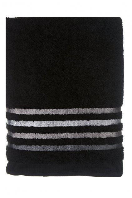 Bavlněný ručník Cotton Candy - černý