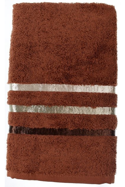Bavlněný ručník Cotton Candy - Tribal hnědý