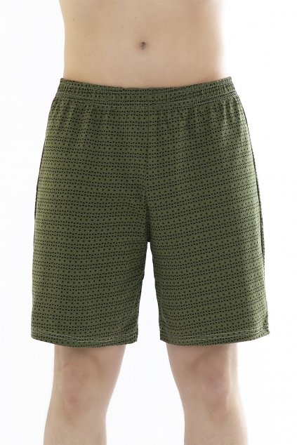 Pánské krátké pyžamové kalhoty Leptir 500/16 zelené