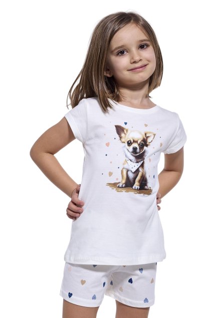 Dívčí krátké pyžamo Cornette 787/108 Chihuahua