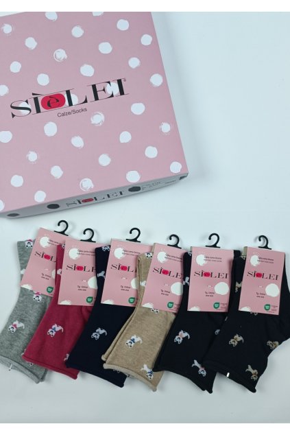 Dámské ponožky Siélei CD02 6pack (Velikost UNI, Barva Mix)
