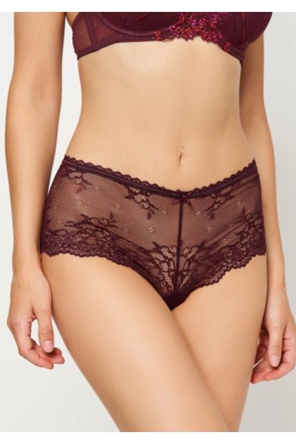 Dámské kalhotky LingaDore 1400SH (Velikost S, Barva Bordó)