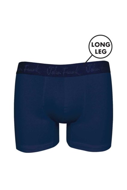 Pánské boxerky John Frank JFBMOD10LONG (Velikost L, Barva Tm. modrá)