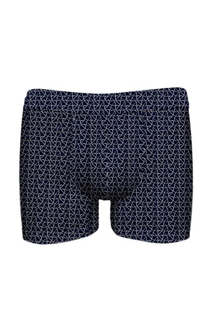 Pánské boxerky John Frank JFBUCWB606 LOCK (Velikost L, Barva Tm. modrá)