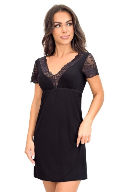 Dámská noční košile Donna Sonia černá