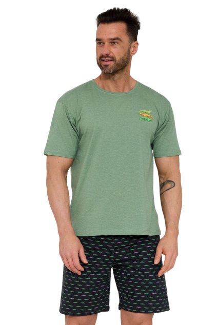 Pánské krátké pyžamo Cornette 326/202 Crocodiles 2