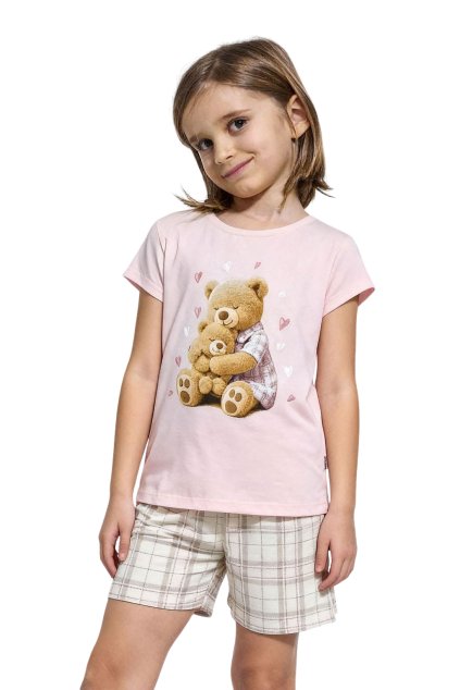 Dívčí krátké pyžamo Cornette 872/15 Hug me
