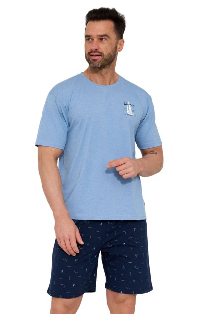 Pánské krátké pyžamo Cornette 326/209 Pacific